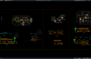 Download Desain Bungalow Semi Permanen DWG AutoCAD bungalow semi permanen