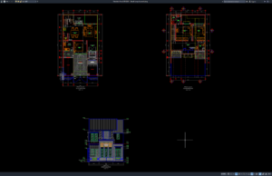 Download Denah Tampak Rumah Modern 2 Lantai DWG AutoCAD denah tampak rumah modern 2 lantai