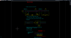 detail hubungan antara kantilever tepi bebas dengan balok anak