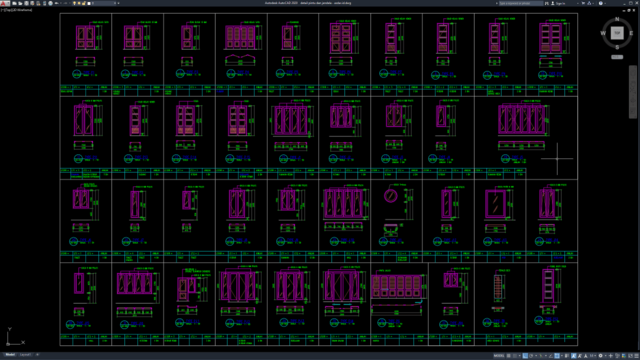 gambar detail pintu dan jendela
