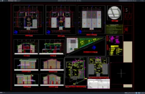 Download Desain Rumah Kayu Klasik 2 Lantai DWG AutoCAD rumah kayu klasik 2 lantai