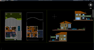 rumah modern tropis 2 lantai