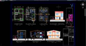 rumah modern tropis sederhana 2 lantai