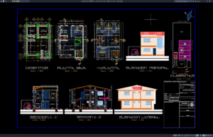 Download Desain Rumah Modern Tropis Sederhana 2 Lantai DWG AutoCAD rumah modern tropis sederhana 2 lantai