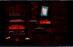 Download Gambar Rumah Sederhana Atap Pelana 1 Lantai DWG AutoCAD rumah sederhana atap pelana 1 lantai