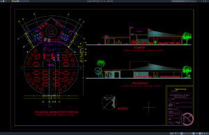 Download Desain Bar+Gym DWG AutoCAD bar + gym