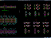Download Detail Penulangan Penampang PC Box Girder DWG AutoCAD detail penulangan penampang pc box girder