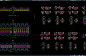 Download Detail Penulangan Penampang PC Box Girder DWG AutoCAD detail penulangan penampang pc box girder