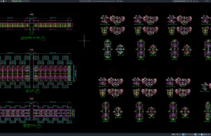Download Detail Penulangan Penampang PC Box Girder DWG AutoCAD detail penulangan penampang pc box girder
