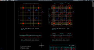 detail penulangan plat lantai
