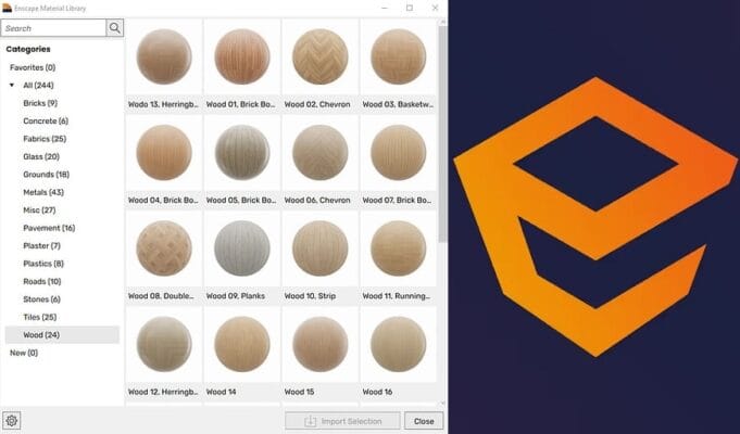 enscape material library offline