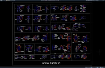 Download Semua Jenis Fabrikasi Sambungan Baja DWG AutoCAD jenis fabrikasi sambungan baja