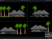 Download Gambar Desain Resort Wisata DWG AutoCAD resort wisata