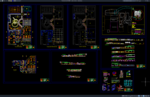 Download Gambar Desain Restoran Bambu DWG AutoCAD restoran bambu