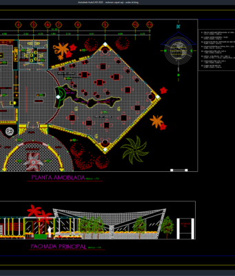 Download Referensi Gambar Restoran Cepat Saji DWG AutoCAD restoran cepat saji