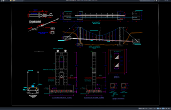detail konstruksi jembatan gantung