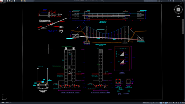 detail konstruksi jembatan gantung detail konstruksi jembatan gantung