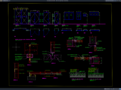 detail pintu geser baja