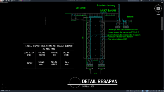 detail sumur resapan bagian 7