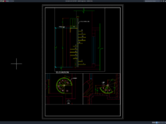 detail tangga putar baja