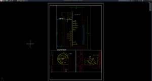 detail tangga putar baja