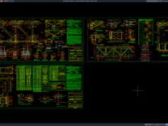 Download Detail Jembatan Kereta Api Rangka Baja DWG AutoCAD jembatan kereta api rangka baja