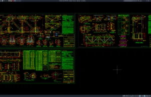 Download Detail Jembatan Kereta Api Rangka Baja DWG AutoCAD jembatan kereta api rangka baja