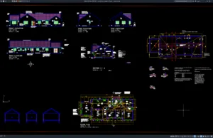 Download Gambar Rumah Tipe Bungalow 1 Lantai DWG AutoCAD rumah tipe bungalow 1 lantai