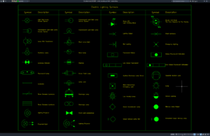 simbol pencahayaan listrik