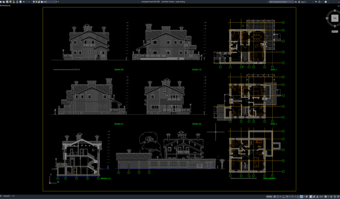 vila klasik 3 lantai