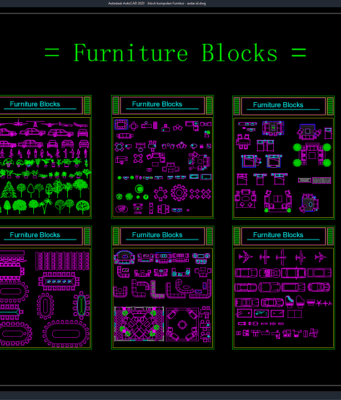 Download Block Kumpulan Furnitur DWG AutoCAD block kumpulan furnitur