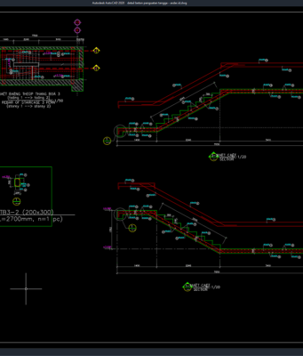 detail beton penguatan tangga