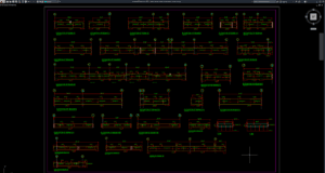 detail elevasi balok lantai dasar