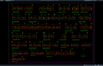 detail elevasi balok lantai dasar