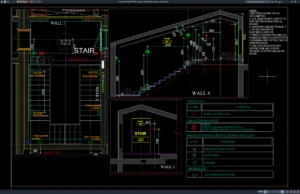 Download Gambar Detail Instalasi Listrik Tangga DWG AutoCAD detail instalasi listrik tangga
