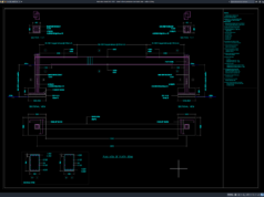 detail kolom jembatan dan balok alas