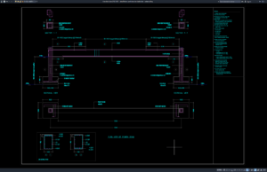 detail kolom jembatan dan balok alas