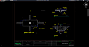 detail pile cap dan tie beam