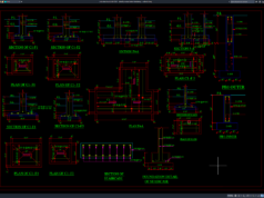 Download Gambar Detail Pondasi Beton Bertulang DWG AutoCAD detail pondasi beton bertulang