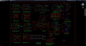 detail pondasi beton bertulang