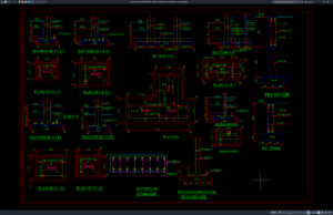 detail pondasi beton bertulang
