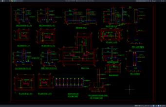 detail pondasi beton bertulang