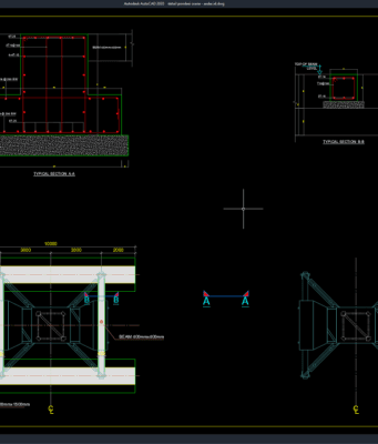 detail pondasi crane