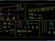 Download Gambar Detail Pondasi dan Sambungan Baja Konveyor Sabuk DWG AutoCAD detail pondasi dan sambungan baja konveyor sabuk