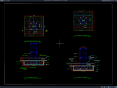 Download Gambar Detail Pondasi Rakit Tower Crane DWG AutoCAD detail pondasi rakit tower crane