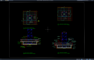 Download Gambar Detail Pondasi Rakit Tower Crane DWG AutoCAD detail pondasi rakit tower crane