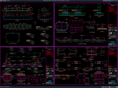 Download Gambar Detail Potongan Bantalan Pot Jembatan DWG AutoCAD detail potongan bantalan pot jembatan