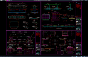 Download Gambar Detail Potongan Bantalan Pot Jembatan DWG AutoCAD detail potongan bantalan pot jembatan