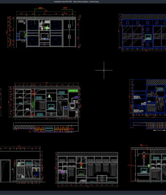Download Block Lemari Pakaian DWG AutoCAD block lemari pakaian