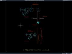 detail katup pendaratan sistem pemadam kebakaran